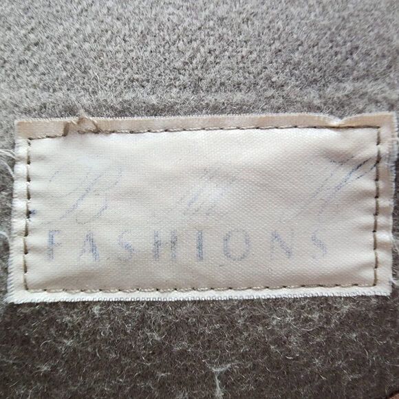 Vintage BMH Fashions Taupe Wool Cape Jacket Onesize - Picture 9 of 10